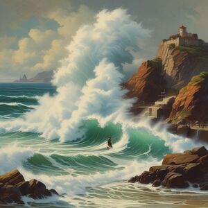 Ocean Wave Art Print